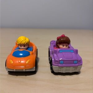 Little People 2014/15 Car Set of 2 - Orange and Purple